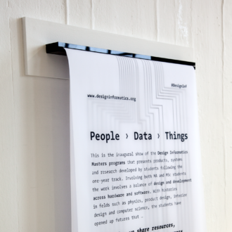 DesignInformatics Exhibition (Peak15 / Sigrid Schmeisser)